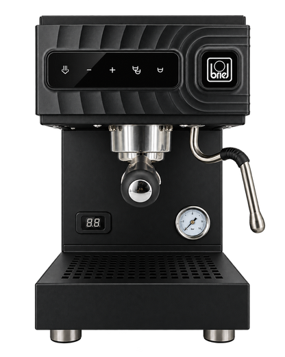 Máquina de espresso compacta Briel Mezzo preta, vista 3