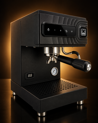 Máquina de espresso compacta Briel Mezzo preta, vista 5